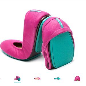 Tieks by Gavrieli Women's Fuchsia Pink Leather Ballet Flats Size 10